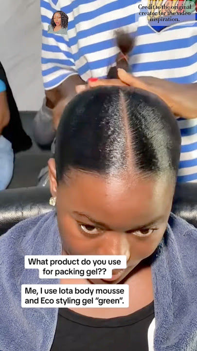 Packing gel slick hairstyle 🥰🌸