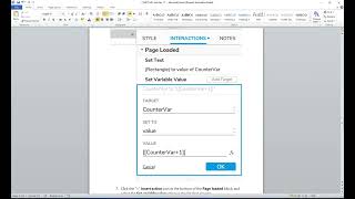 Axure Rp Counter, Blanking Text يالعربي