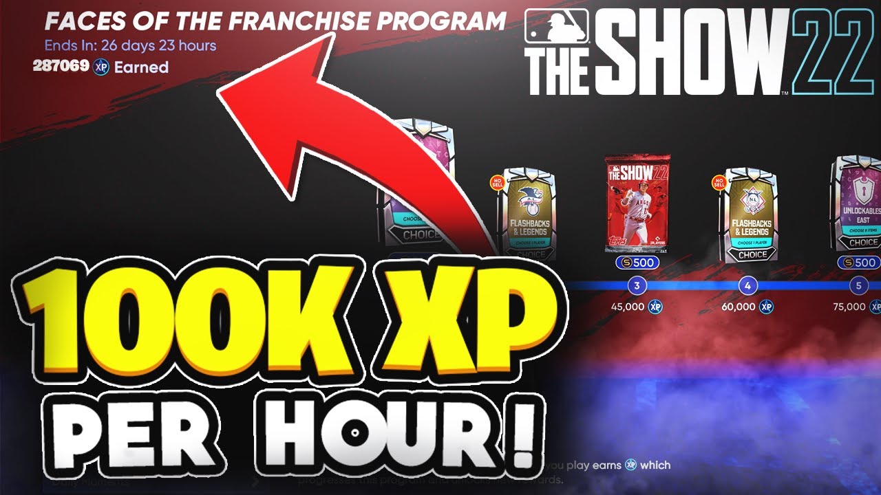 FASTEST XP Method (100k+ Per Hour!) | MLB The Show 22 BEST XP Methods + What to do First!