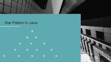 STAR PATTERN IN JAVA