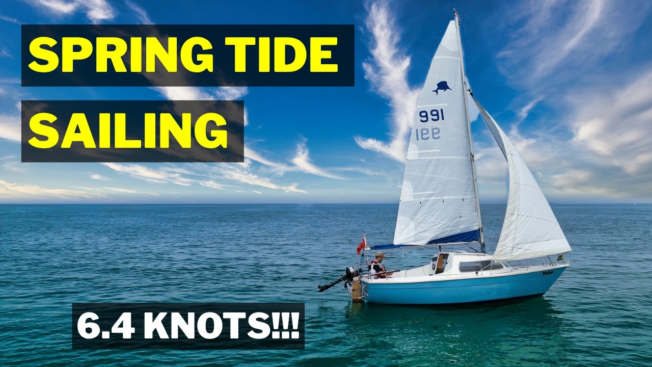 ⁣Wind Over Tide On A Spring Tide - How Does My Tiny Boat Do?