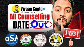 NTA Allert ❌|All Counselling Schedule Date OUT✅|Josaa/CSAB/JAC Counselling Tentative Date 2026
