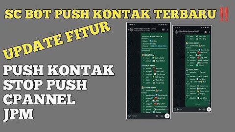 𝗦𝗖 𝗕𝗢𝗧 𝗣𝗨𝗦𝗛 𝗞𝗢𝗡𝗧𝗔𝗞 𝗧𝗘𝗥𝗕𝗔𝗥𝗨 𝗔𝗨𝗧𝗢 𝗦𝗔𝗩𝗘 | 𝗝𝗣𝗠 & 𝗖𝗣𝗔𝗡𝗘𝗟 | 𝗖𝗢𝗖𝗢𝗞 𝗨𝗡𝗧𝗨𝗞 𝗔𝗡𝗔𝗞 𝗝𝗕 ‼️