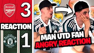 MAN UTD FAN ANGRY REACTION ? ARSENAL 3-1 MAN UNITED | ARSENAL VS MAN UNITED MATCH REACTION