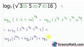 Properties of Logarithms Practice Test Full Solutions