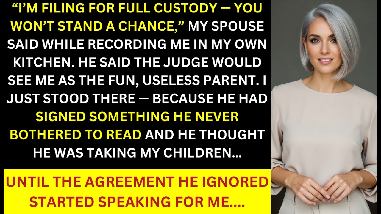 MY SPOUSE THREATHENED CUSTODY BATTLE - I REVEALED THE AGREEMENT THEY NEVER NOTICED