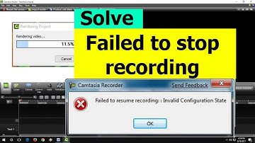 How to solved Failed to Stop Recording Camtasia