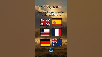 🧠Flag Flash Memory Test – Spot It or Miss It!👀 ...#quiz #shorts #trivia