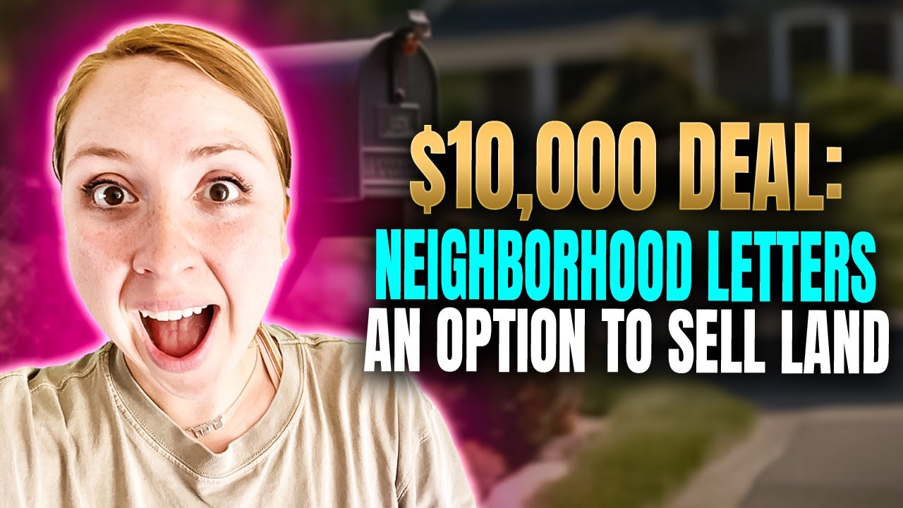$10,000 Deal : Neighborhood Letters - An Option to Sell Land - YouTube