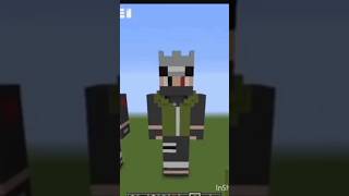 Minecraft 🥶How to make 🗿 Kakashi Sensei 🔥Minecraft☠️