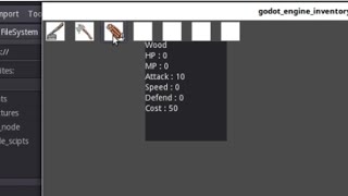 godot engine inventory (drag and drop, merge, split)