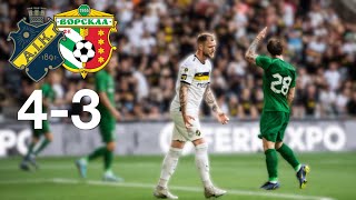 AIK - FC Vorskla Poltava | Both Legs Extended Highlights