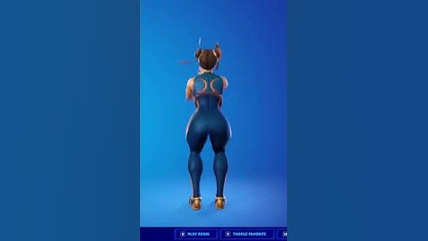 Fortnite Censored the new emote on Chun-Li.. 🍑❤️🍑 FORTNITE *THICC* STREET FIGHTER SKIN CHUN-LI