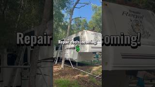The 5th wheel itself was $500. Stay for the end to see the final repair cost! #diy #rvmakeover The 5th wheel itself was $500. Stay for the end to see the final repair cost! #diy #rvmakeover
