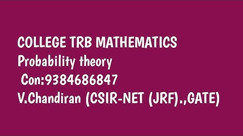 Probability theory important problem for college trb con:9384686847