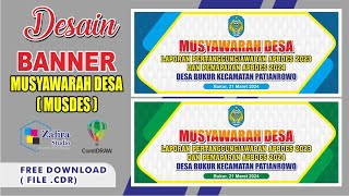 DESAIN SPANDUK MUSYAWARAH DESA APBDES 2024(FREE DOWNLOAD CDR)