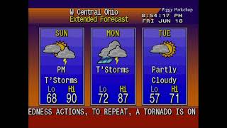 EAS Tornado Warning Middletown/Dayton Suburbs, Ohio NOAA Weather Radio (Tornado On The Ground!)