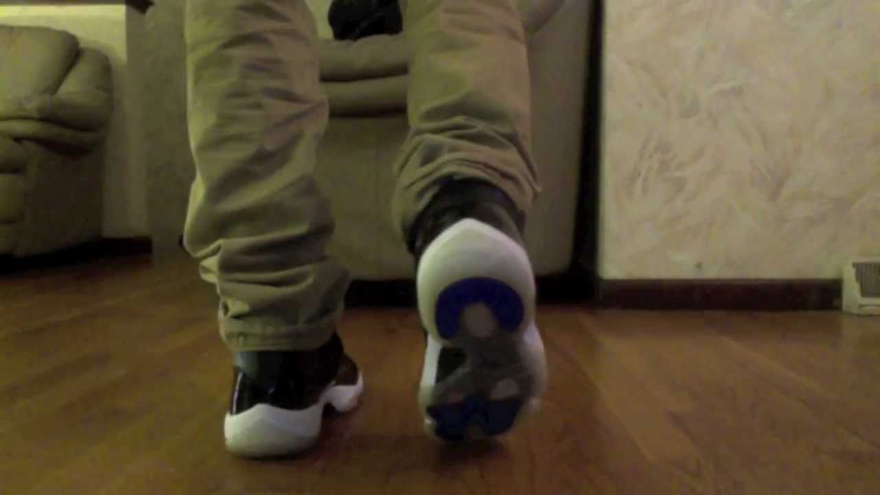 space jam 9s on feet