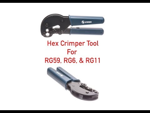Hex Crimper Tool for RG59, RG6, and RG11 P#93-100-009