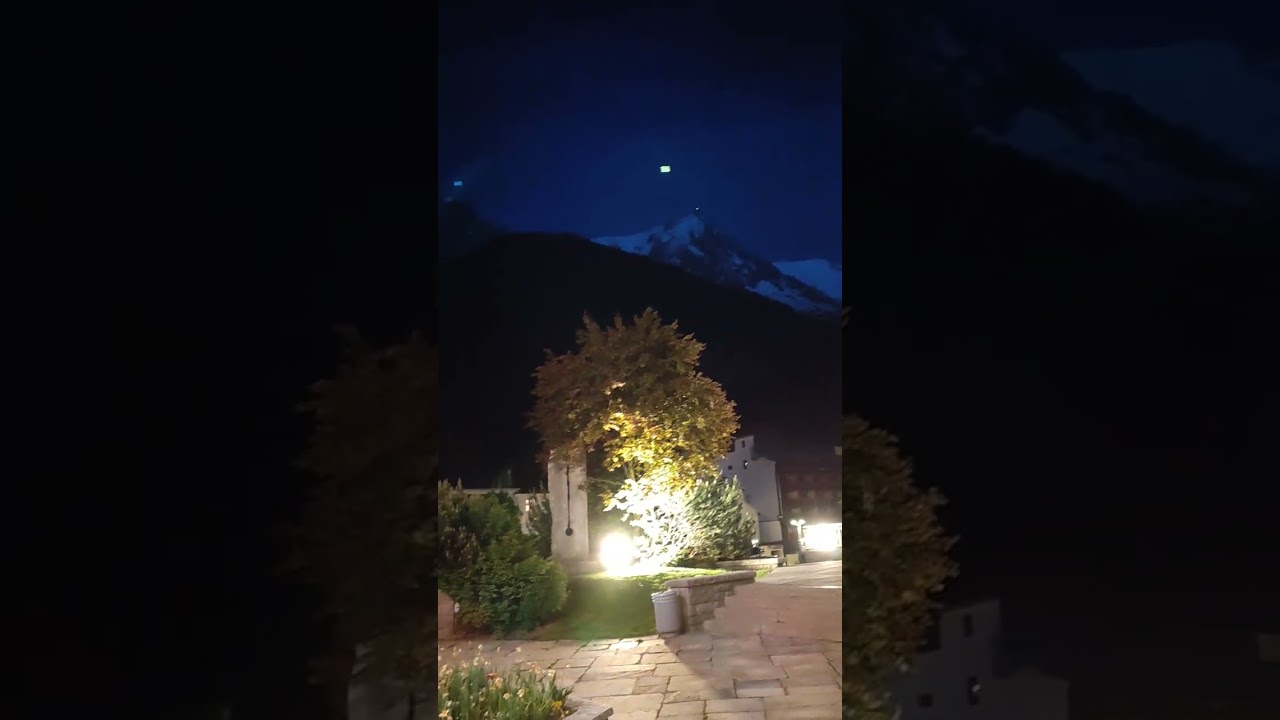 Chamonix night view 