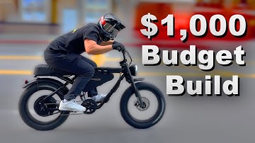 Best $1,000 Amazon E-Bike Build (+50mph!) // Yadea Trooper01