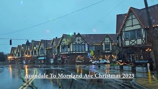 Christmas 2023 Video 4 Avondale To Moreland Ave Night Drive # Avondale Ga
