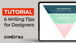 Web Design Tutorial: 6 Writing Tips to make a good Website Copy - James Eccleston - Domestika