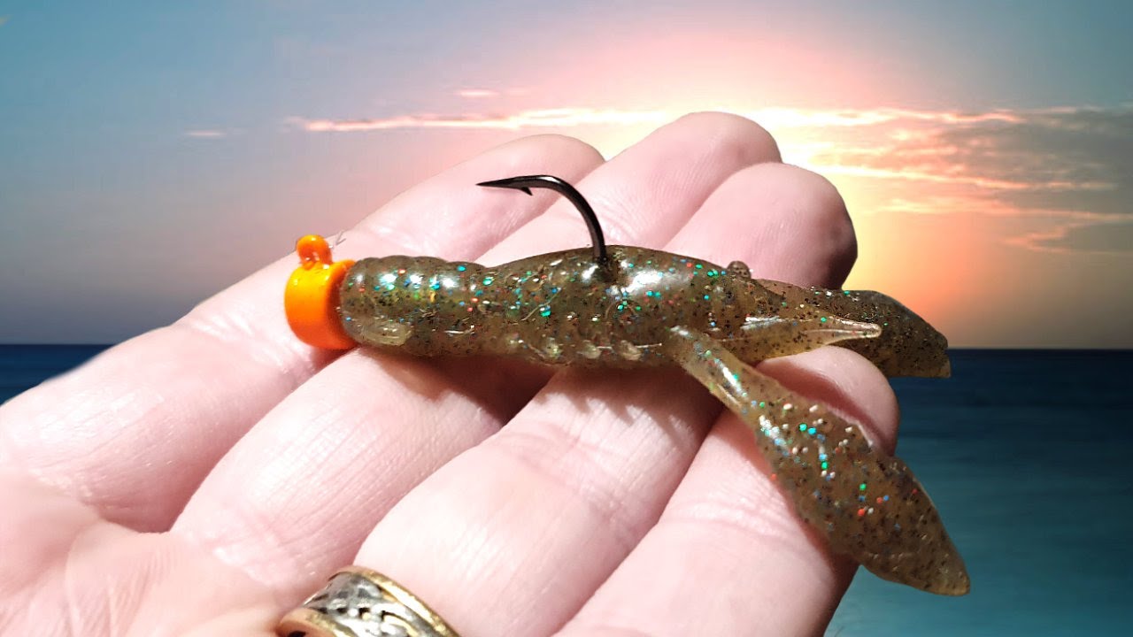 Fishing with Ned Rigs & TRD CrawZ Creature Baits in the Bay at