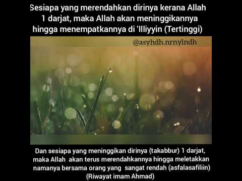 Sikap tawaduk dan rendah diri - YouTube