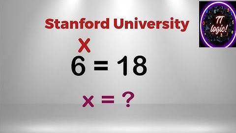 Stanford University Entrance Interview Tricks| How do you clear the admission exam? Find x=?