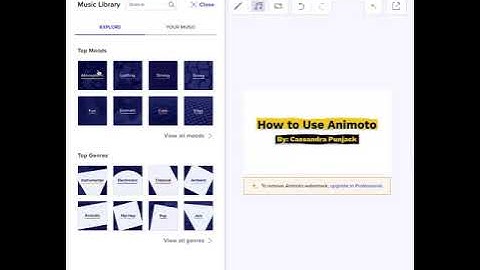 Add Music to Animoto