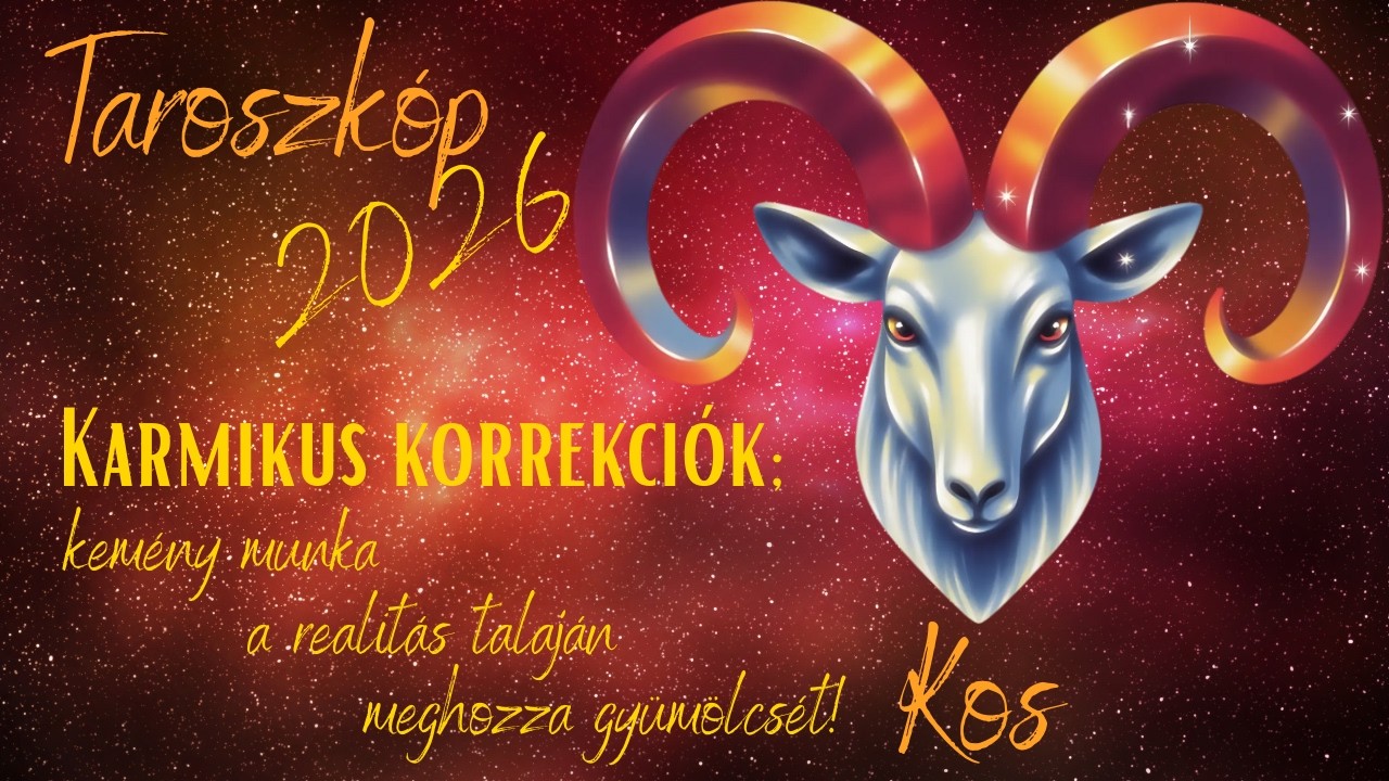 Kos♈2026. évi tarot elemzés☺️Helyes mértékkel a nagy tervek felé!👉Az illúziók eltűnnek!✨