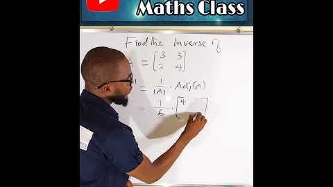 How to find the inverse of a Matrix