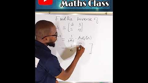 How to find the inverse of a Matrix