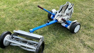 (YES) Its A Ride On Hoverboard Mower 😱