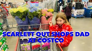 Scarlett Completely Outshops Dad At COSTCO