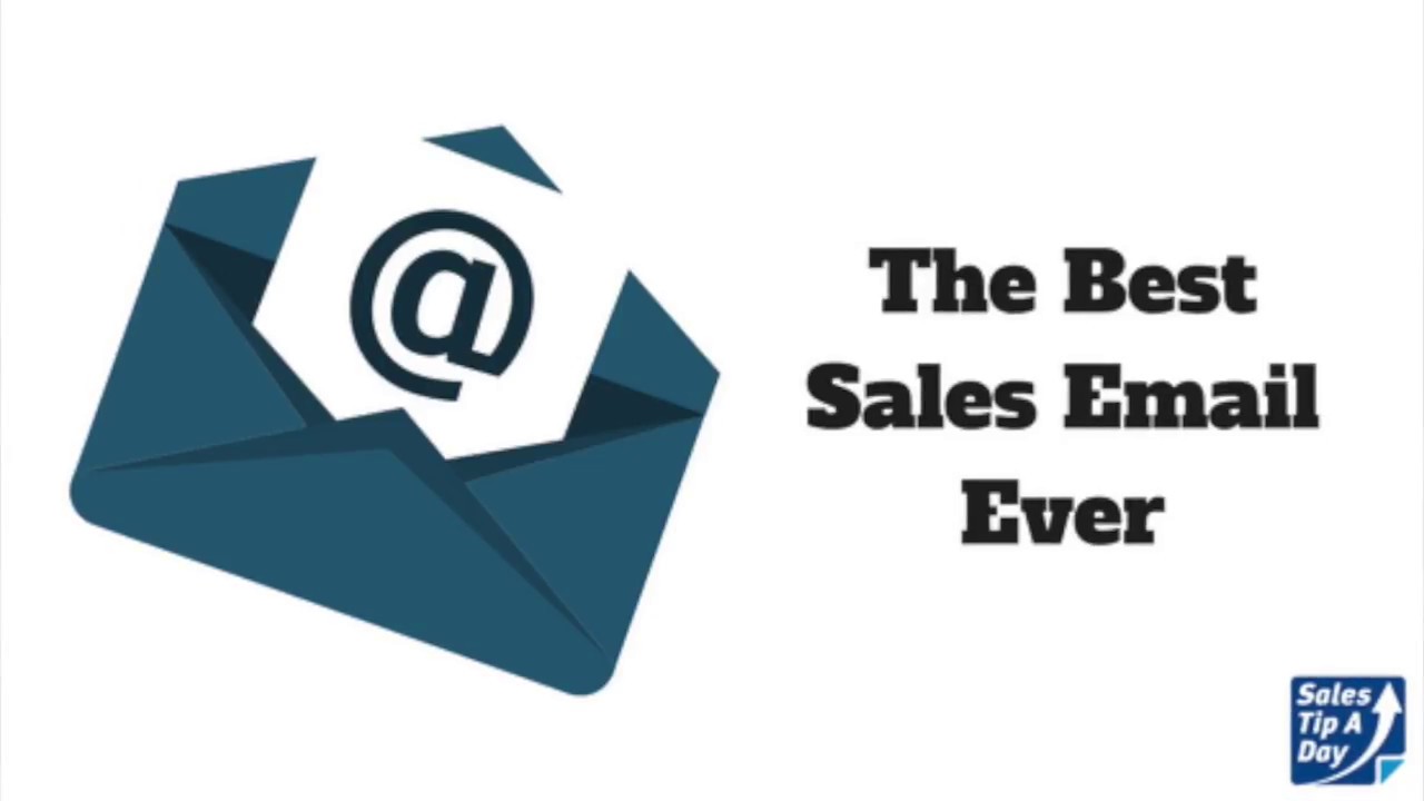The Best Sales Email Ever YouTube