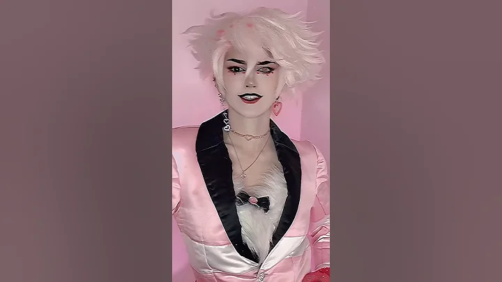 Sorry for being inactive!! I’m so busy at the moment😩 #cosplay #angeldust #hazbinhotel