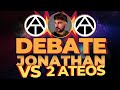 ¡¡¡4 horas debatiendo!!! Filósofo Jonathan Ramos vs Filósofos ATEOS