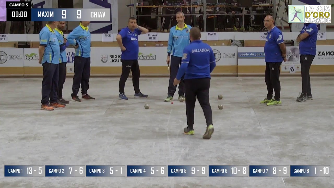 Live streaming di Bocce Alassio
