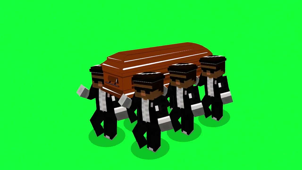 Coffin dance  animasi  minecraft green  screen  YouTube