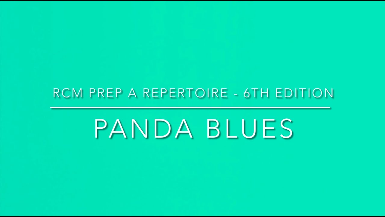 Cover Panda Blues by Edward Han Jiang | RCM Prep A Repertoire | Overhead View