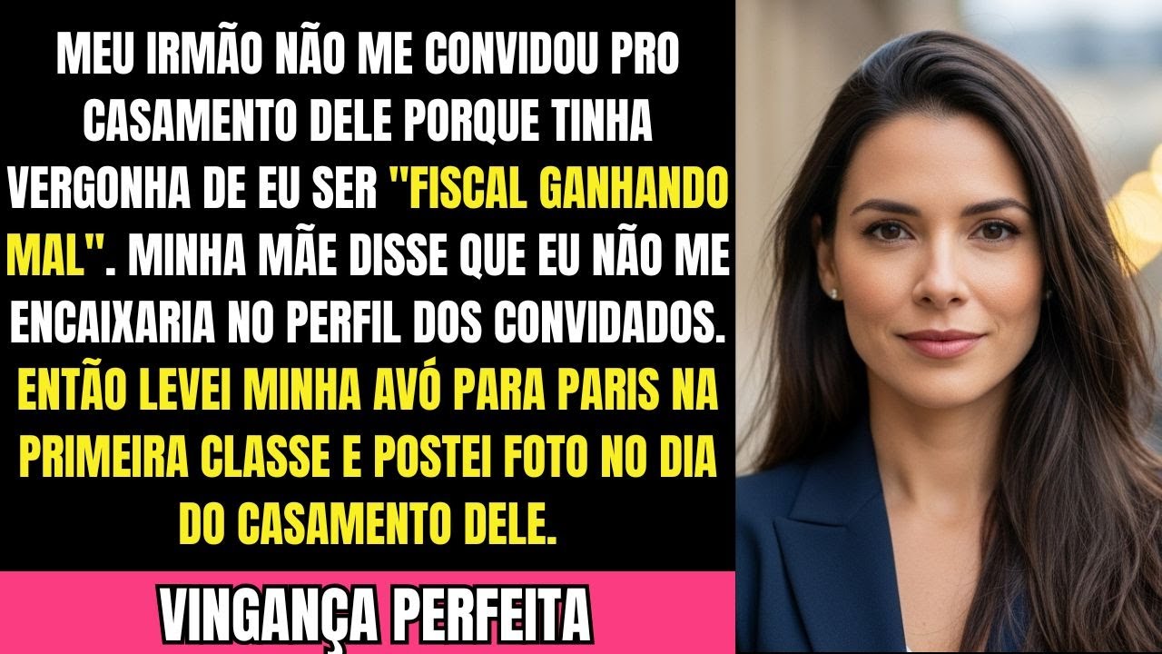 Não Fui Convidada Para O Casamento Do Meu Irmão. Então Levei A Vovó Para Paris Na Primeira Classe