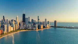 Driving By / Chicago, Illinois, USA / Beautiful View / Lake Michigan