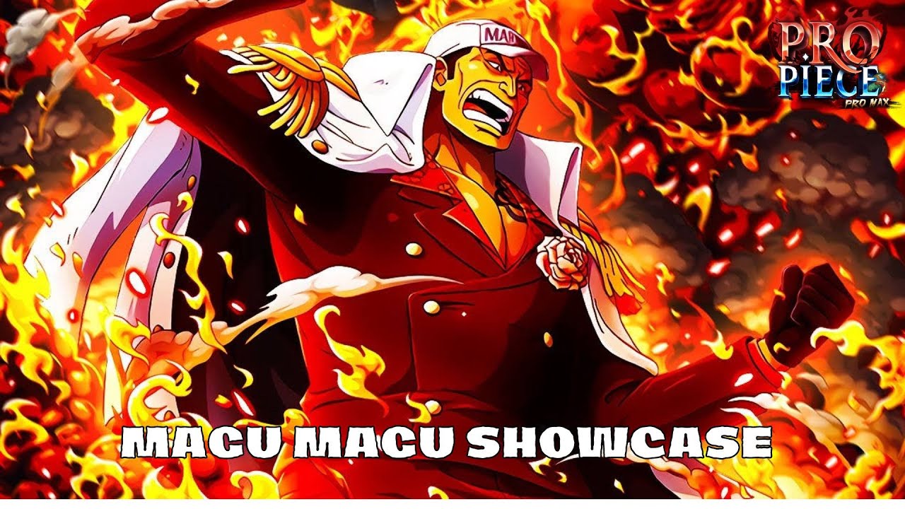 Magu magu no mi- Chó đỏ Akainu cục súc  Magma Fruit showcase in King Legacy  