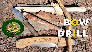 Bow Drill Kit From Scratch - Primitive Fire - Bushcraft Practice