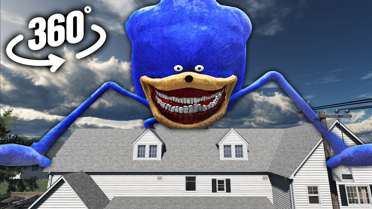 Shin Sonic Tapes in Village! | 360° VR Animation - YouTube