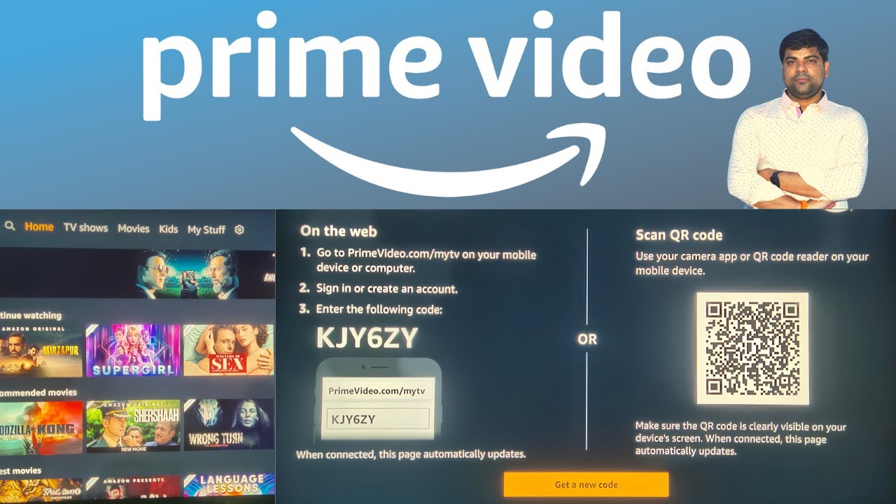 How to login Amazon Prime video account id in Smart TV ? YouTube