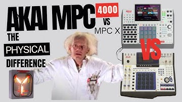 Akai MPC X SE VS Akai MPC 4000 : The Huge Physical Difference !!