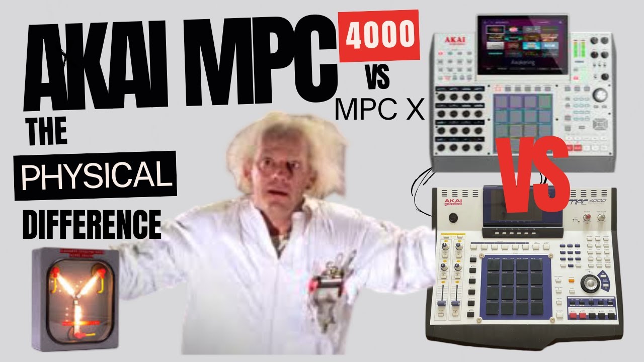 Akai MPC X SE VS Akai MPC 4000 : The Huge Physical Difference !!